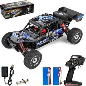 WLtoys 124018 RC 자동차 60kmh 고속 경주용 배터리 2개 112 스케일 2.4GHz 4WD 원격 제어 오프로드 드리프