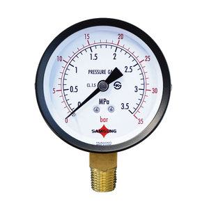일반 압력계 A타입 75파이 3.5MPa 35bar 35K 동파 소방배관 유압게이지 측정기기