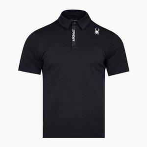 스파이더반팔티 KQJ SPKMCNTS201M-BLK 남성 스마트 액티브 카라 티셔츠