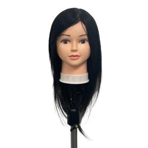 [이벤트]비너스가발 80%인모 35.56cm 블랙 커트드라이 연습통가발