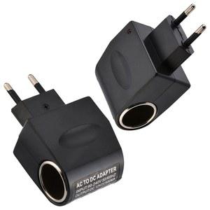 충전기 220V EU 어댑터 자동차 전자 가정용 DC 12V 장치 AC 소켓 플러그 소켓이 있는 AC에서