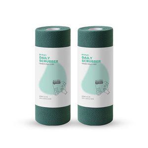 닥터퓨리 도톰한 일회용 수세미 60매 x 2입 대형 (다크그린,딥그레이,베이지)