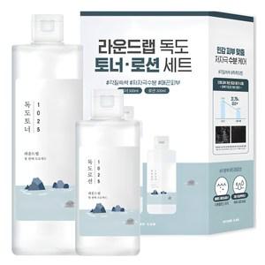 라운드랩 독도 토너 500ml + 로션 200ml 세트, 1세트