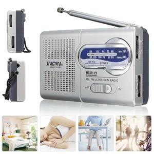 BC-R119 라디오 AM FM 배터리로 작동되는 휴대용 최고의 수신 비상 허리케인 달리기 걷기 집에서 가장 오래
