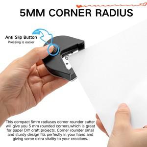 종이 코너 라운더 - R5 5mm 커터 펀치 도구 적층 카드 스크랩북 사진 만들기 절단