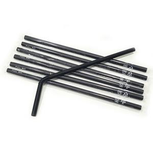 7mm 21cm 개별 포장 자바라형 주름 빨대 스트로우 500개 1봉