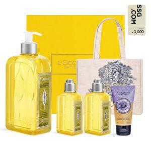 [록시땅](강남점)[3천원상품권][단독][기프트] 버베나 샤워 젤 500ml 세트 (+디럭스 3종+카바스백)