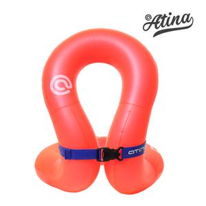 아티나 주니어 네온 넥베스트 50KG 튜브형 부력보조복 NECK VEST