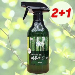 남해편백 피톤치드 케어 500ml, 3병 편백수 스프레이 새집증후군 섬유 탈취제 화장실 담배 냄새 제거