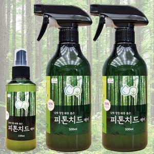 피톤치드 케어 150ml+500ml+500ml 남해 편백수 원액 새집증후군 섬유 탈취제 화장실 냄새 악취 제거