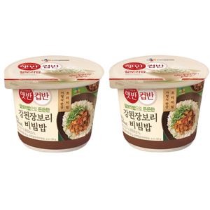 CJ제일제당 햇반 컵반 강된장보리비빔밥 280g 6개