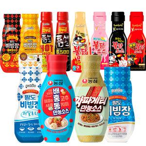 농심 짜파게티/배홍동 만능소스 2개 외 모음전[팔도/삼양/불닭 소스 /마요/비빔장/청정원/드레싱/비빔면]