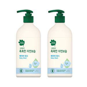 그린핑거 촉촉한 자연보습 대용량 워시 500ml x 2개