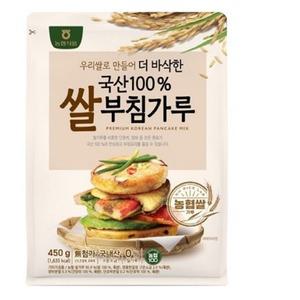 농협식품 우리쌀100% 프리믹스 쌀 부침가루 450g 1개