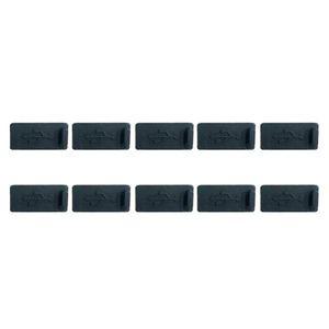 USB 포트 먼지 마개 10개입 블랙 보호캡 W917E27