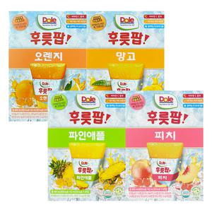 DOLE 후룻팝 4종 혼합 32팩 외 / 오렌지 파인애플 피치 망고 / 돌후룻팝 얼려먹는주스
