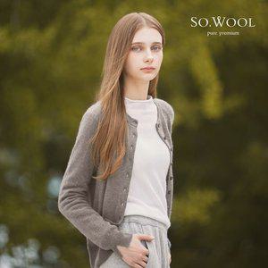 쏘울 24FW 머신워셔블 캐시100 라운드넥 가디건 [런칭 가격 149,900원]