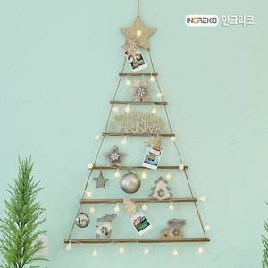 인서트 내츄럴 30P 벽트리 풀세트 크리스마스 트리 크리스마스 크리스마스트리 앵두전구트리