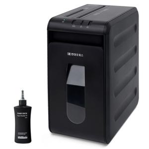 [현대오피스] 소형 문서세단기 PK-710CD+오일 1회 7매 카드,CD,스템플러 세단 저소음 서류파쇄기 종이세절기