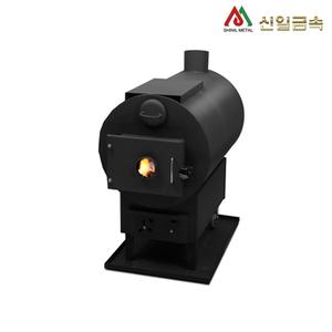 장작 화목난로 업소용 가정용 난로 SL110 20평 고구마통 시골 농막 주물 로스톨