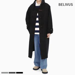 [빌리버스] 남성 더플코트 오버사이즈 울40 겨울 떡볶이코트 BTWO002