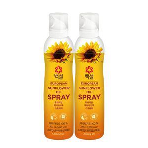 [CJ]백설 유러피안 해바라기유 스프레이 200ml x2개