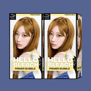 [기타] 미쟝센 염색약 뉴 헬로블리치 프라이머 버블 100G 2개