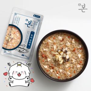 본 영양간식 강아지전복죽 황태 80g 1개