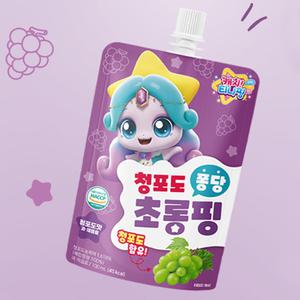캐치티니핑 청포도 퐁당 초롱핑 100ml 세트 어린이 과채쥬스 6개세트