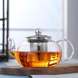 원형 내열유리 티포트 티팟 400ml/800ml/1200ml
