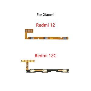 전원 버튼 스위치 볼륨 음소거 켜기/끄기 Xiaomi Redmi 12 12C용 플렉스 케이블