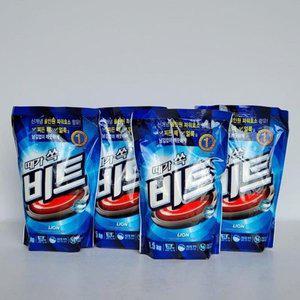 [HYE0K11J_55]라이온 비트 리필형 깨끗하게 1.5kg 4개