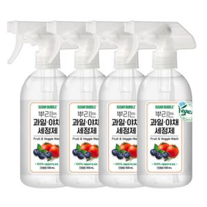 슈가버블 뿌리는 과일야채 세정제 500ml 4개