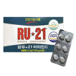 알유21 비타민C 750mg x 6정 6개 JJ몰