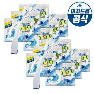 이지드롭 변기크리너 블루핸들2개+리필14팩(168개입) 홈쇼핑 변기청소 욕실청소