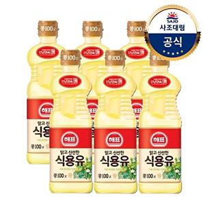 [사조대림][사조대림] 해표 콩기름 500mlX6병 /오일/기름/튀김