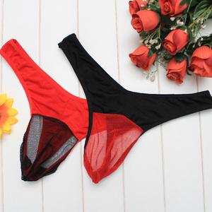 투명한 망사 메쉬 남성 섹시한 티팬티 M014
