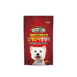 푸르미 몬스터굿라이프 강아지영양죽 삼계오리 면역력 120g, 12개입