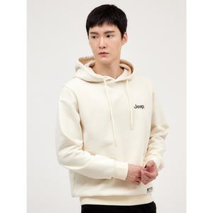 [롯데백화점]지프 공용 기본 솔리드 로고 긴팔 블랙 후드 티셔츠 JO3THU002