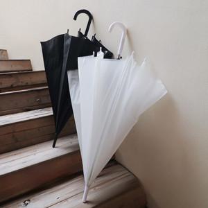 일회용 편의점 비닐 반투명 무지 우산 고급 투명 장우산 블랙 화이트