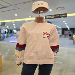[지프] 여전용 소매 배색 맨투맨 티셔츠 JN3TSF821