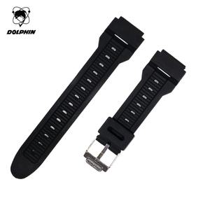 돌핀 MRP950-1 블랙 19mm 교체용 폴리 우레탄 시계밴드 시계줄 스트랩