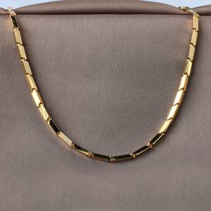 대나무 목걸이 줄 2.5D 체인 굵기 밤부 남자 여자 커플 골드 금 14K 18K