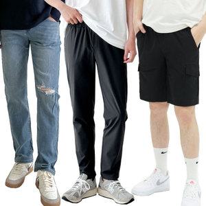 균일 9900 남성청바지 일자/여름/작업복/일자/스판/밴딩