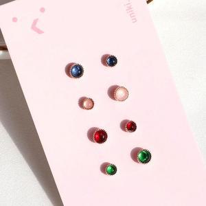 [BZJ5852K_49]컬러풀 텔 귓바퀴 트라거스 연골 피어싱 볼
