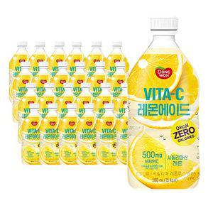 동원 비타c에이드 레몬 500mlx24개 (오늘출발) 제로 비타민 음료수 sh