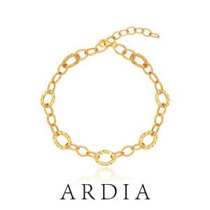 [ARDIA] 아르디아 18K 이태리머신 컷팅 체인 팔찌