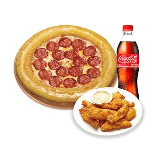 [파파존스] 골드링 페퍼로니(L)+치킨스트립+콜라500ml