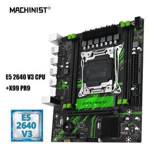 MACHINIST 마더보드 콤보 LGA 2011-3 인텔 제온 e5 2640 v3 CPU 키트, 지지대 DDR4 RAM SATA/NVME M.2 슬롯