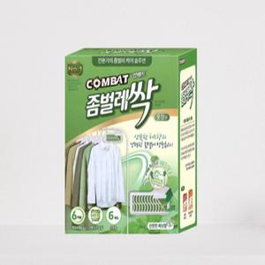 컴배트 좀벌레싹 허브향 옷장용 6개입 퇴치약
